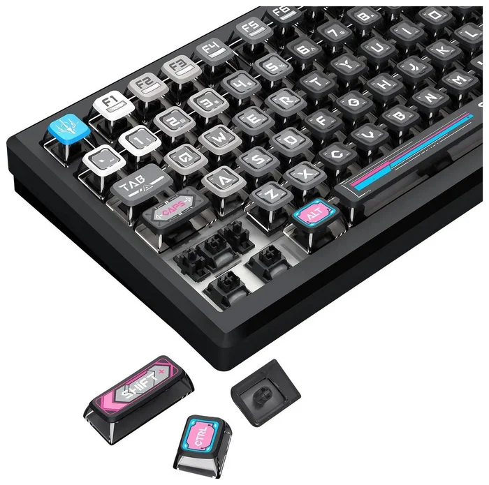 Redragon Uranus Pro 82 K732MC-RGB-PRO Teclado Inalámbrico Gaming Low Profile RGB Retroiluminado Layout Polaco