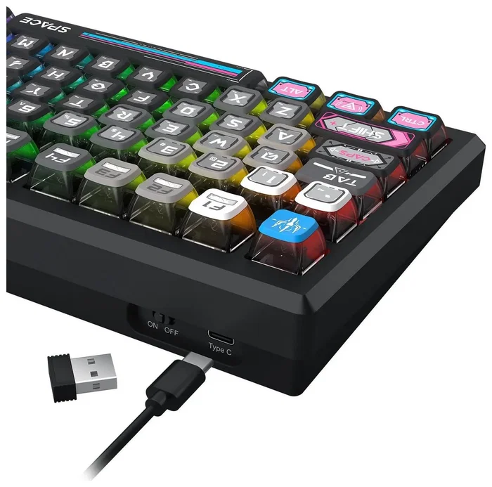 Redragon Uranus Pro 82 K732MC-RGB-PRO Teclado Inalámbrico Gaming Low Profile RGB Retroiluminado Layout Polaco