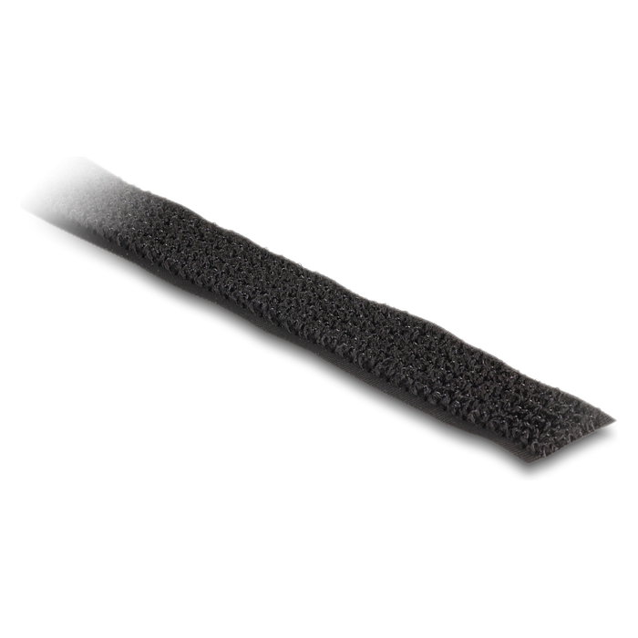 DeLOCK Cinta de gancho y bucle en rollo 5 m x 20 mm Negro