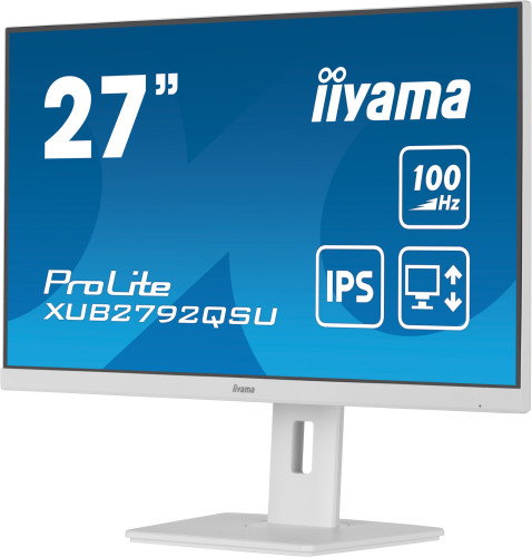 Iiyama ProLite XUB2792QSU-W6 Monitor 27 pulg. QHD IPS Blanco