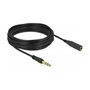 DeLOCK Cable de extensión de audio 6,35 mm 3 Pin Macho a Hembra 10 m Negro