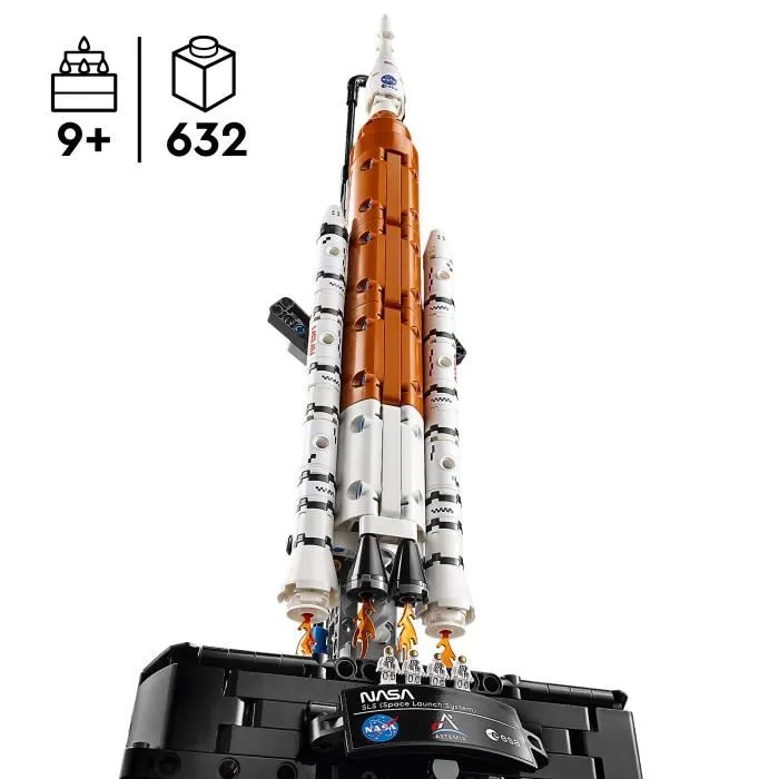 LEGO NASA Artemis SLS Cohete 42221, Juguete de Construcción Technic STEM Interactivo para Niños de 9+ Años, Idea de Regalo