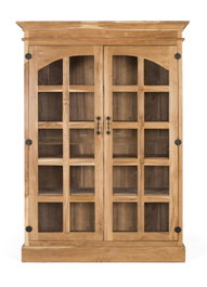 GINER Y COLOMER Librería de teca maciza con 2 puertas de cristal
