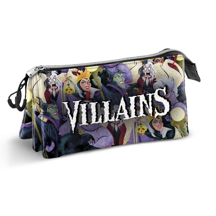 Karactermania Estuche Portatodo Triple Evil Villanas Disney Multicolor