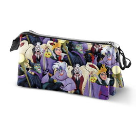 Karactermania Estuche Portatodo Triple Evil Villanas Disney Multicolor