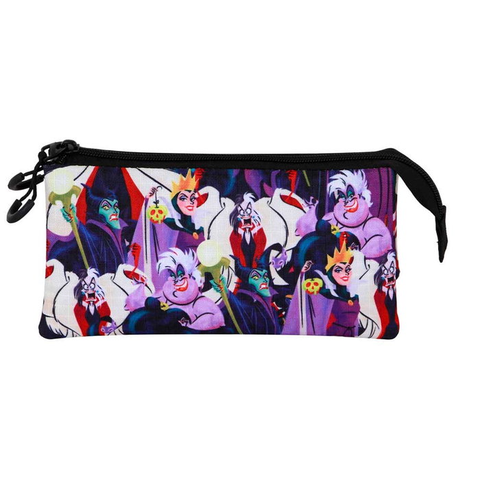 Karactermania Estuche Portatodo Triple Evil Villanas Disney Multicolor
