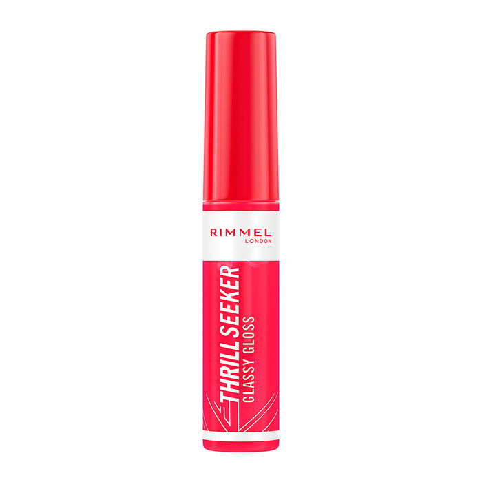 Rimmel London THRILL SEEKER Brillo Labial #600 Berry Glace 10 ml con Ácido Hialurónico para Labios Voluminosos y Radiantes