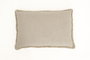DKD Home Decor Cojin Tradicional India lino 1c25 Natural Lino 8 x 40 x 60 cm (2 Unidades)