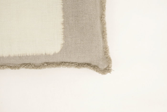 DKD Home Decor Cojin Tradicional India lino 1c25 Natural Lino 8 x 40 x 60 cm (2 Unidades)