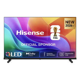 Hisense 32A5S - Smart TV 32 Pulgadas QLED Full HD HDR10 Smart TV HomeOS con Netflix, Prime Video, Dolby MS12