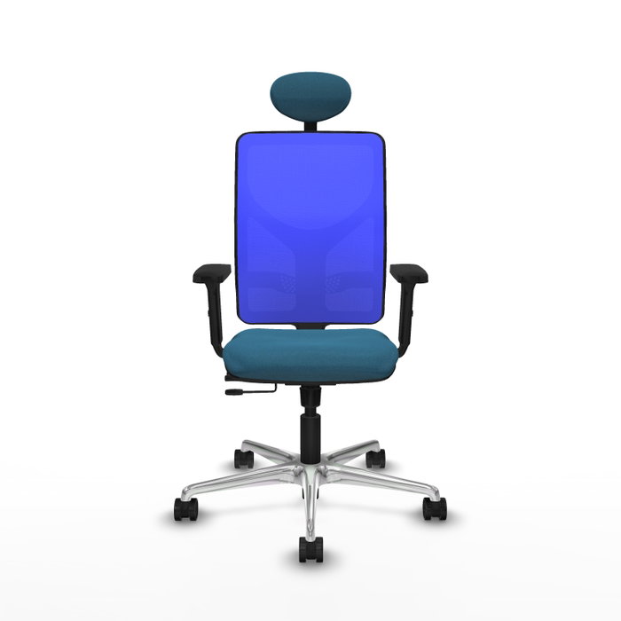 PIQUERAS Y CRESPO Silla de oficina Motilla Verde petróleo y Azul PIQUERAS Y CRESPO Silla de oficina Motilla Verde petróleo y Azul