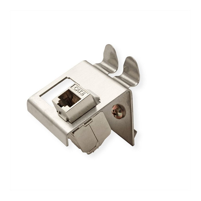 ROLINE Adaptador para riel DIN con 2 Keystones Plata ROLINE Adaptador para riel DIN con 2 Keystones Plata