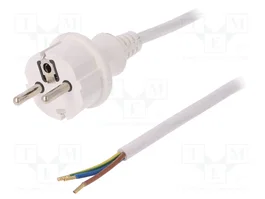 PLASTROL Cable de Alimentación H05VV-F 3x1mm² 2m