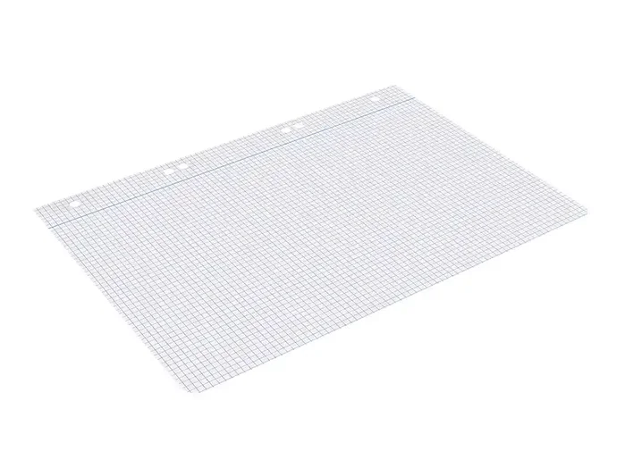 Liderpapel Recambio A5 100 Hojas 75gr Cuadro 4mm con Margen y 6 Taladros