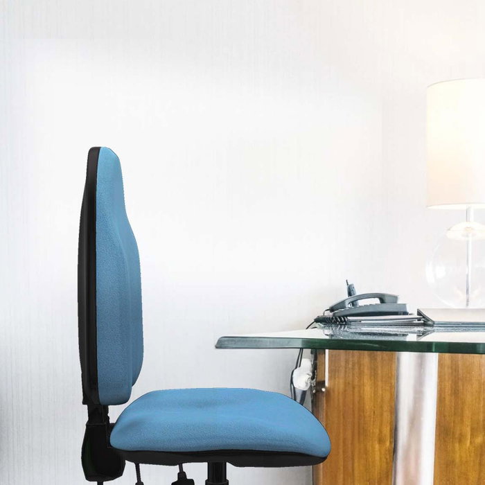 PIQUERAS Y CRESPO Silla de oficina Algarra Azul cielo sin brazos PIQUERAS Y CRESPO Silla de oficina Algarra Azul cielo sin brazos