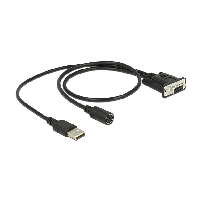 Navilock 62907 Cable de conexión DB9 a MD6 + USB A Navilock 62907 Cable de conexión DB9 a MD6 + USB A