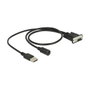 Navilock 62907 Cable de conexión DB9 a MD6 + USB A
