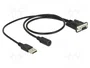 Navilock 62907 Cable de conexión MD6 serie a D-SUB 9 serie para receptores GNSS con alimentación por USB