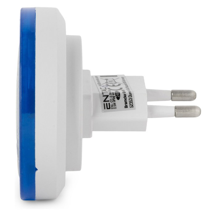 ENTAC Luz de noche LED 0.5W Blanco Frío con Sensor de Luz