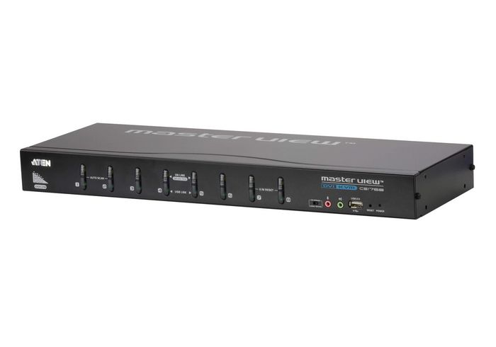 ATEN CS1768 Switch KVM de 8 puertos con DVI, Audio y USB ATEN CS1768 Switch KVM de 8 puertos con DVI, Audio y USB