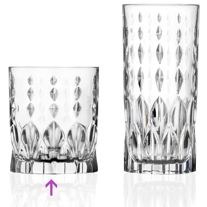 Rcr Cristalleria IT Vaso Marilyn Cristal Ecológico Luxion 340 Ml (6 Unidades) Altura 94 Mm