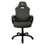 AROZZI Enzo Silla Gaming para PC, Negro/Gris Tela Woven, Respaldo y Asiento Acolchados, Ajuste de Altura e Inclinación, Soporte 95 kg