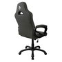 AROZZI Enzo Silla Gaming para PC, Negro/Gris Tela Woven, Respaldo y Asiento Acolchados, Ajuste de Altura e Inclinación, Soporte 95 kg