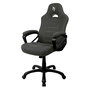 AROZZI Enzo Silla Gaming para PC, Negro/Gris Tela Woven, Respaldo y Asiento Acolchados, Ajuste de Altura e Inclinación, Soporte 95 kg