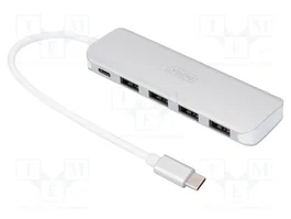 Digitus Hub USB-C DA-70242-1 con 4 puertos USB 3.0 y PD