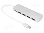 Digitus Hub USB-C DA-70242-1 con 4 puertos USB 3.0 y PD