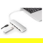 Digitus DA-70357-1 USB-C Hub 4 Puertos USB 3.0 con Cable Integrado y Puerto PD, Blanco