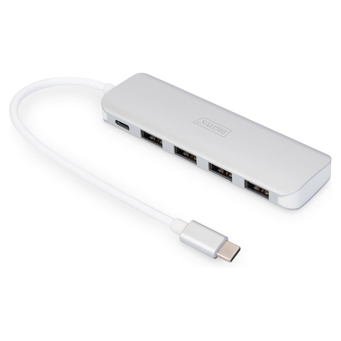 Digitus Hub USB-C DA-70242-1 con 4 puertos USB 3.0 y PD Digitus Hub USB-C DA-70242-1 con 4 puertos USB 3.0 y PD