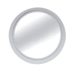 DKD Home Decor Espejo de Metal Blanco 85,5x85,5x9,5 cm