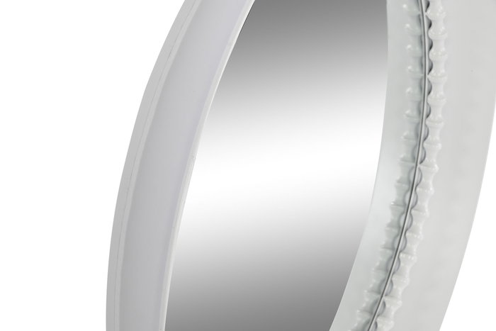 DKD Home Decor Espejo de Metal Blanco 85,5x85,5x9,5 cm