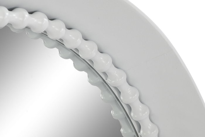 DKD Home Decor Espejo de Metal Blanco 85,5x85,5x9,5 cm