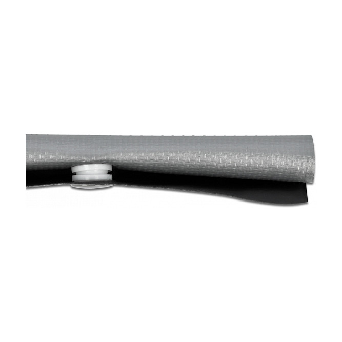 DeLOCK Funda de cable con cierre de botón a presión 2 m x 70 mm Gris/Negro