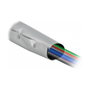 DeLOCK Funda de cable con cierre de botón a presión 2 m x 70 mm Gris/Negro