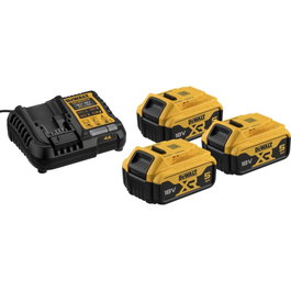 DeWalt DCB1104P3-QW Set de 3 Baterías 18V 5Ah y Cargador Rápido