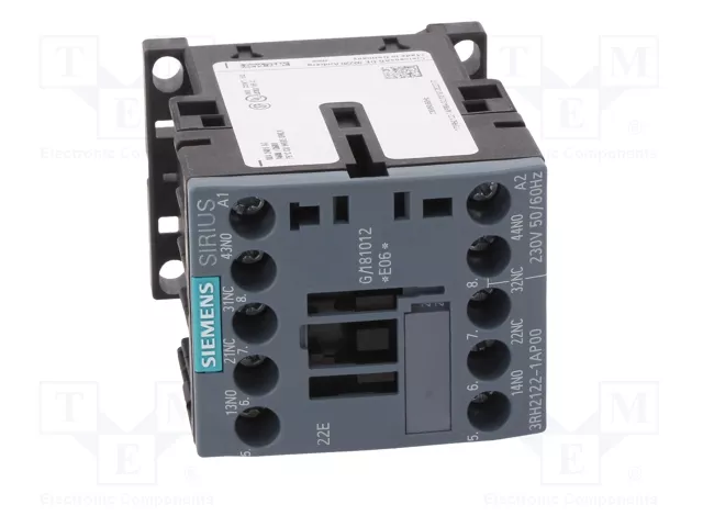 SIEMENS 3RH2122-1AP00 Contactor 4-polar 230VAC 10A S00