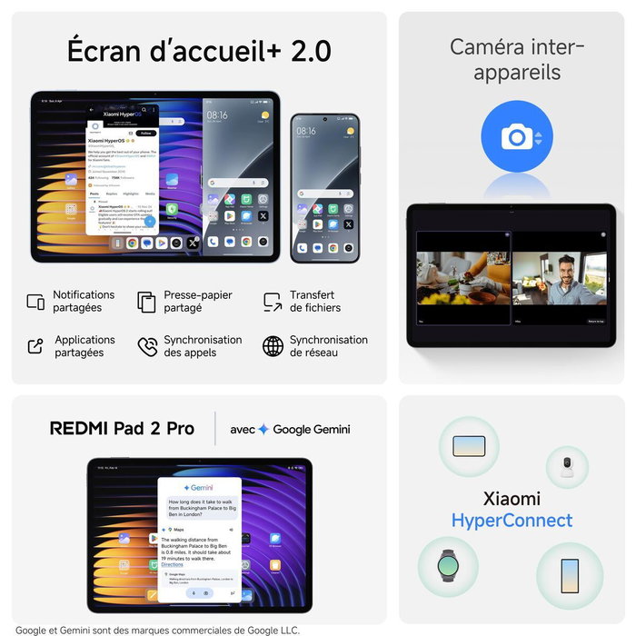 Xiaomi Redmi Pad 2 Pro, 12.1 pulgadas, 6GB RAM, 128GB, Plata
