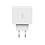 Trust Maxo Cargador de Pared 65W USB-C PD 3.0 con Cable 2m - Carga Rápida Universal para Portátil, Móvil y Tablet - Blanco