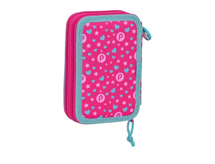 Safta Plumier Escolar Doble Pequeño Pin y Pon 28 Pcs