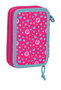 Plumier Doble Pinypon Azul Rosa 12.5 x 19.5 x 4 cm (28 piezas)