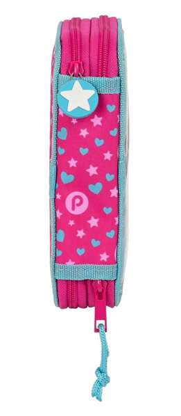 Plumier Doble Pinypon Azul Rosa 12.5 x 19.5 x 4 cm (28 piezas)