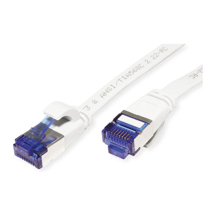 VALUE Patchkabel Cat.6A FTP extra plano blanco 1,5 m