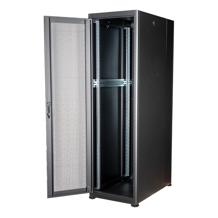 ROLINE Rack 19 pulgadas Servidor Basic 42 HE, 42U, Negro, Acero, 600 mm Ancho x 1000 mm Profundidad, Capacidad 600 kg, 26.21.0210