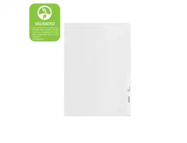 Leitz Recycle Dossier uñero polipropileno 140 mc DIN A4 transparente caja 100 unidades