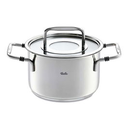 Fissler 086-112-16-000/0 Olla con Tapa 16cm 2.1L Acero Inoxidable 18/10 Fondo Superthermic Apto Inducción