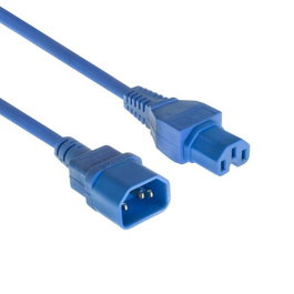 MicroConnect Cable de alimentación azul C14 a C15, 1,8M
