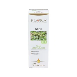 Flora Aceite de Neem Antiséptico 50ml Bio para Cuidado de Piel Hidratante Protector Regenerante Eudérmico Restructurante